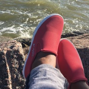 Columbia Women’s Dorado Slip PFG Shoes, Sunset Red